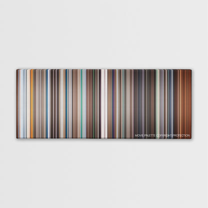 Stay color palette canvas print: thousands of thin vertical stripes of color