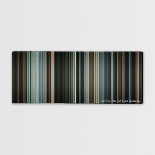 Mr. Brooks color palette canvas print: thousands of thin vertical stripes of color