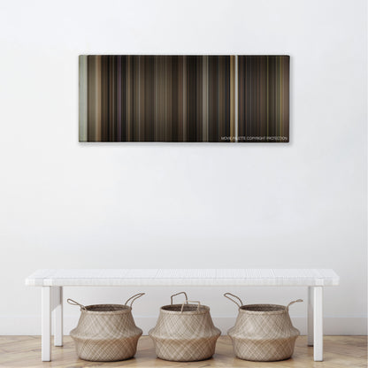 Who Framed Roger Rabbit color palette canvas above a white bench with three woven baskets