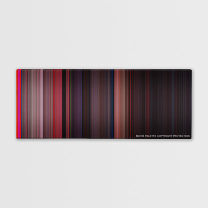 West Side Story color palette canvas print: thousands of thin vertical stripes of color