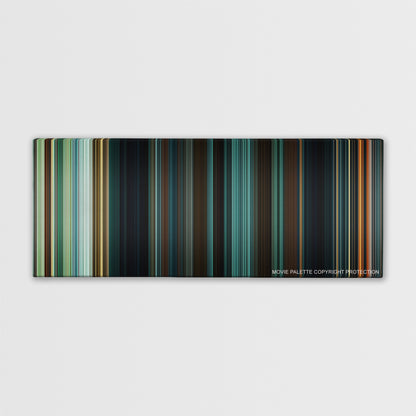Wonder color palette canvas print: thousands of thin vertical stripes of color