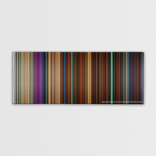 Nerve movie barcode canvas print, the whole film as stripes of color