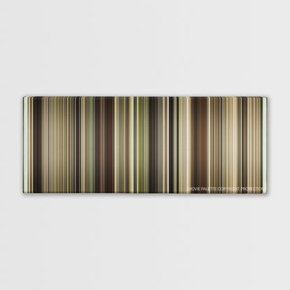 Chariots of Fire color palette canvas print: thousands of thin vertical stripes of color