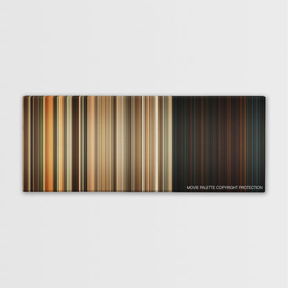 The Texas Chainsaw Massacre: The Beginning color palette canvas print: thousands of thin vertical stripes of color