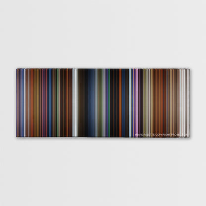 How to Train Your Dragon: The Hidden World color palette canvas print: thousands of thin vertical stripes of color