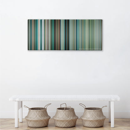Transformers: Dark of the Moon color palette canvas above a white bench with three woven baskets