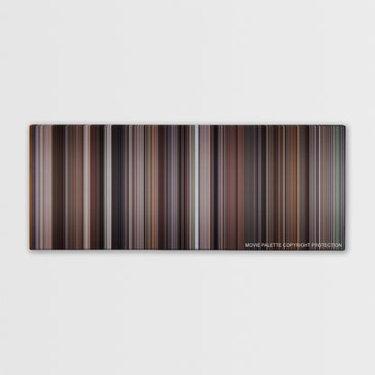 Wall Street color palette canvas print: thousands of thin vertical stripes of color