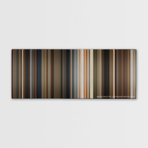 The Imaginarium of Doctor Parnassus color palette canvas print: thousands of thin vertical stripes of color