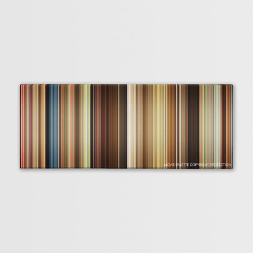 A River Runs Through It color palette canvas print: thousands of thin vertical stripes of color