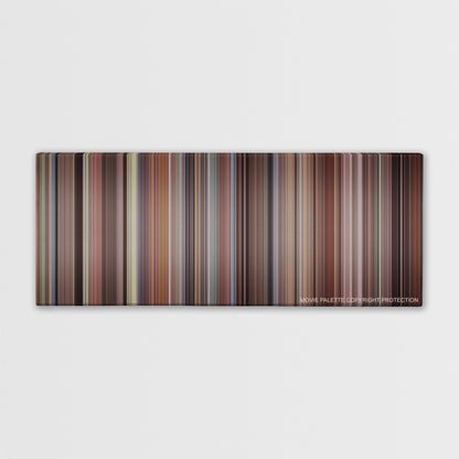 When Harry Met Sally... color palette canvas print: thousands of thin vertical stripes of color
