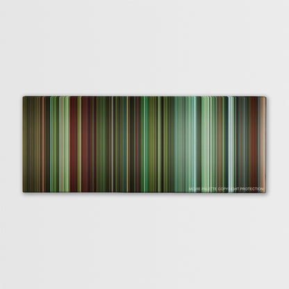 Shoot 'Em Up color palette canvas print: thousands of thin vertical stripes of color