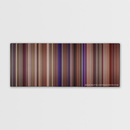 This Is Spinal Tap color palette canvas print: thousands of thin vertical stripes of color