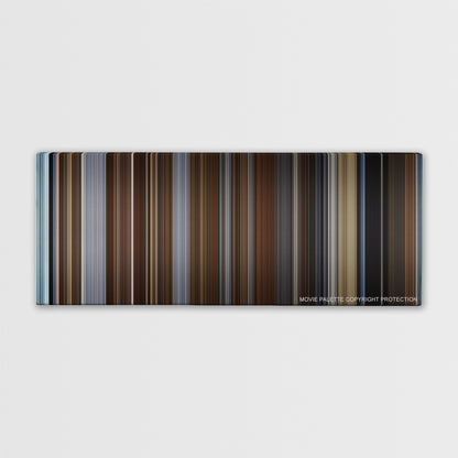 Molly's Game color palette canvas print: thousands of thin vertical stripes of color