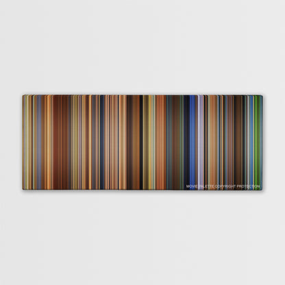 The Virgin Suicides color palette canvas print: thousands of thin vertical stripes of color