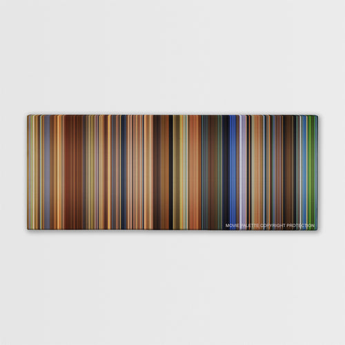 The Virgin Suicides color palette canvas print: thousands of thin vertical stripes of color