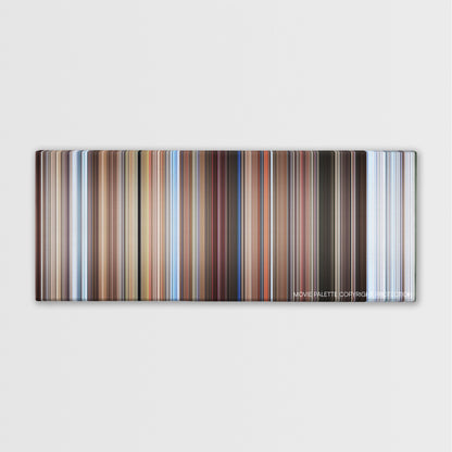 Better Off Dead... color palette canvas print: thousands of thin vertical stripes of color