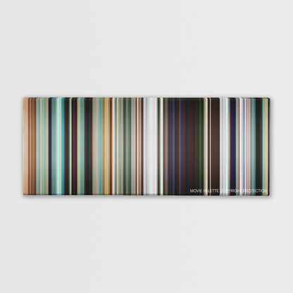 Sorry to Bother You color palette canvas print: thousands of thin vertical stripes of color