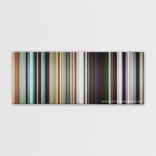 Sorry to Bother You color palette canvas print: thousands of thin vertical stripes of color