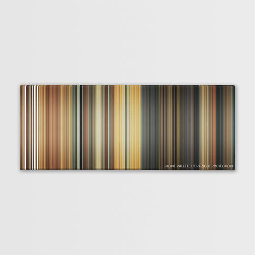 The Producers color palette canvas print: thousands of thin vertical stripes of color