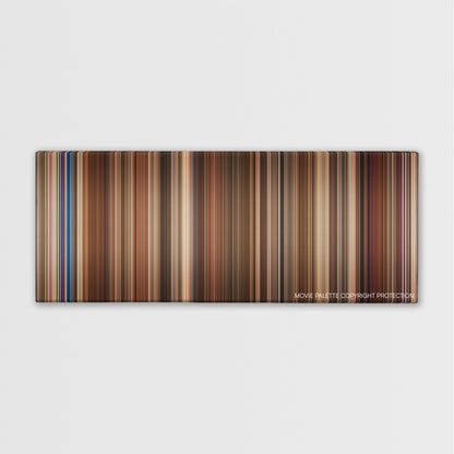 The Pink Panther color palette canvas print: thousands of thin vertical stripes of color