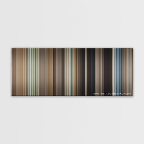 The Bridges of Madison County color palette canvas print: thousands of thin vertical stripes of color