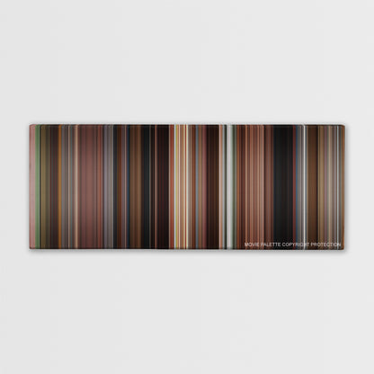 Once color palette canvas print: thousands of thin vertical stripes of color