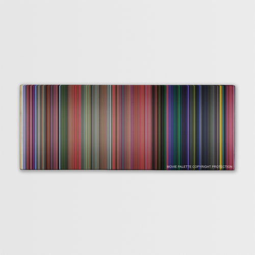 Sleeping Beauty color palette canvas print: thousands of thin vertical stripes of color