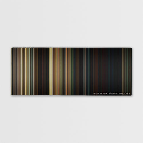 A Quiet Place color palette canvas print: thousands of thin vertical stripes of color