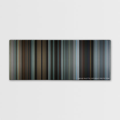 The Gift color palette canvas print: thousands of thin vertical stripes of color