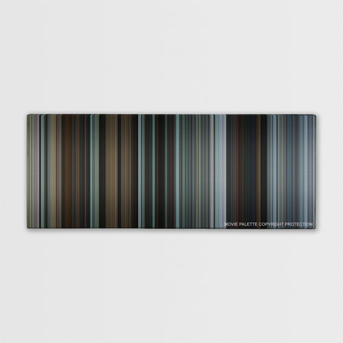 The Gift color palette canvas print: thousands of thin vertical stripes of color