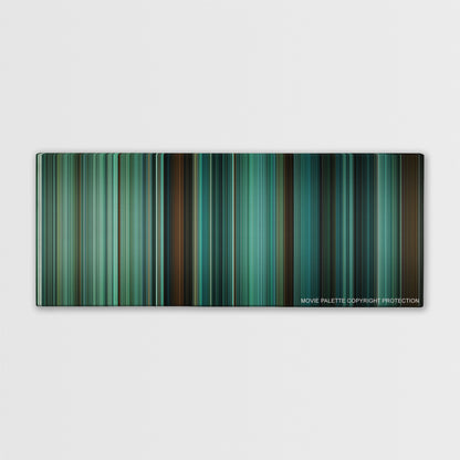 Twilight color palette canvas print: thousands of thin vertical stripes of color