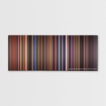 Rock of Ages color palette canvas print: thousands of thin vertical stripes of color