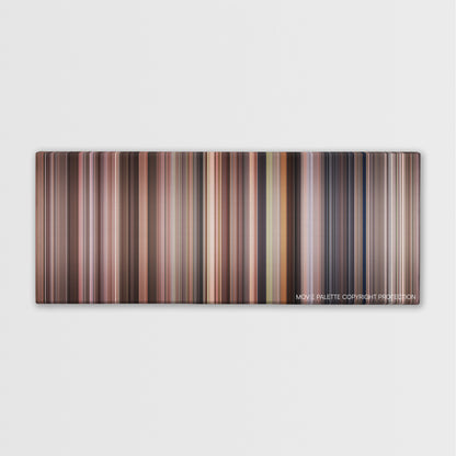 Benny & Joon color palette canvas print: thousands of thin vertical stripes of color