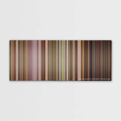 Grown Ups 2 color palette canvas print: thousands of thin vertical stripes of color