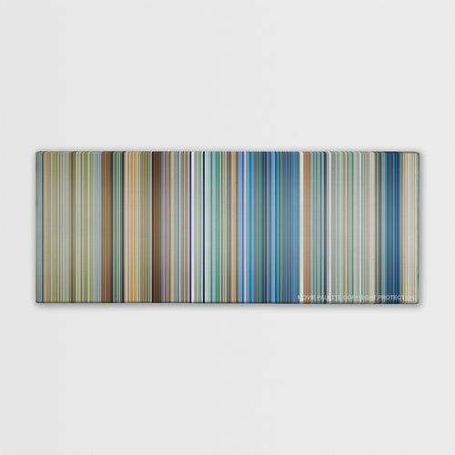 6 Underground color palette canvas print: thousands of thin vertical stripes of color