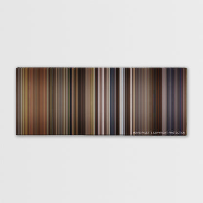 Willow color palette canvas print: thousands of thin vertical stripes of color