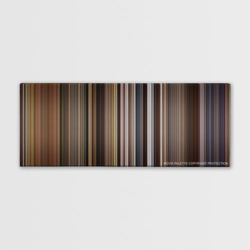 Willow color palette canvas print: thousands of thin vertical stripes of color