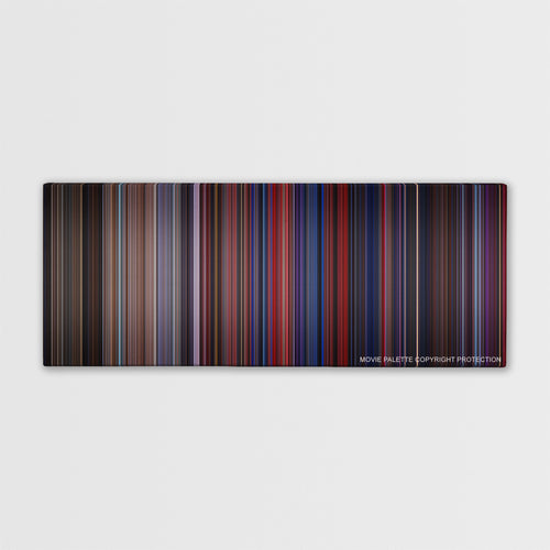 The Running Man color palette canvas print: thousands of thin vertical stripes of color