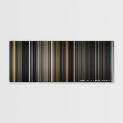 Annabelle color palette canvas print: thousands of thin vertical stripes of color