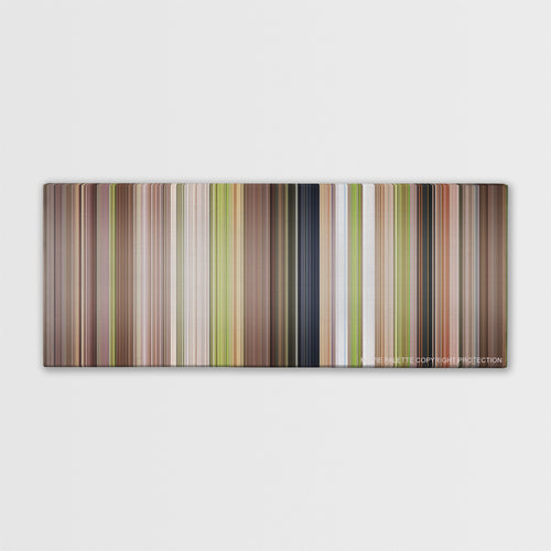 Wedding Crashers color palette canvas print: thousands of thin vertical stripes of color