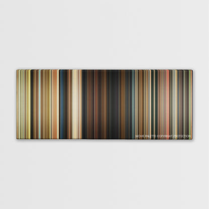 Odd Thomas color palette canvas print: thousands of thin vertical stripes of color