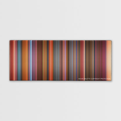Cats color palette canvas print: thousands of thin vertical stripes of color