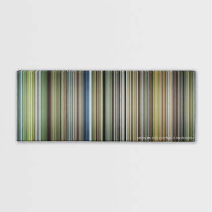 The New World color palette canvas print: thousands of thin vertical stripes of color