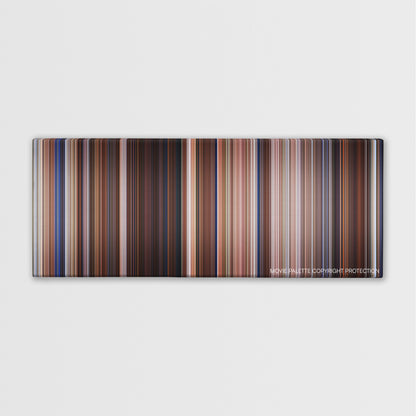 Practical Magic color palette canvas print: thousands of thin vertical stripes of color