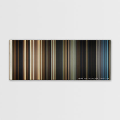 Allied color palette canvas print: thousands of thin vertical stripes of color