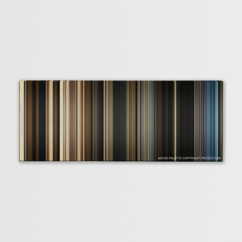 Allied color palette canvas print: thousands of thin vertical stripes of color