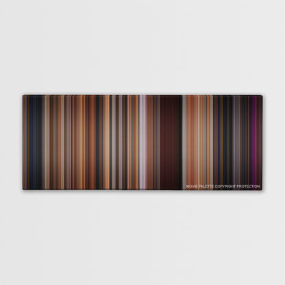 Step Up color palette canvas print: thousands of thin vertical stripes of color