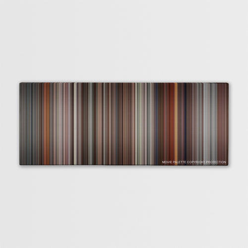 JFK color palette canvas print: thousands of thin vertical stripes of color