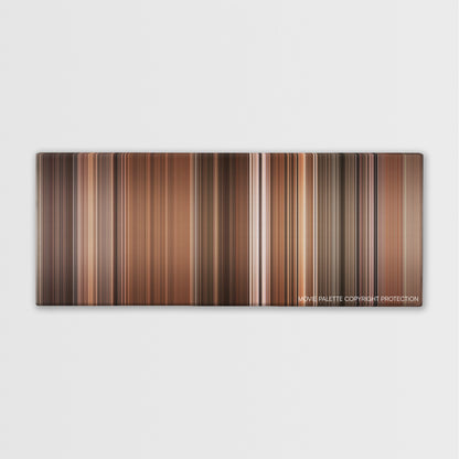 Before Sunset color palette canvas print: thousands of thin vertical stripes of color