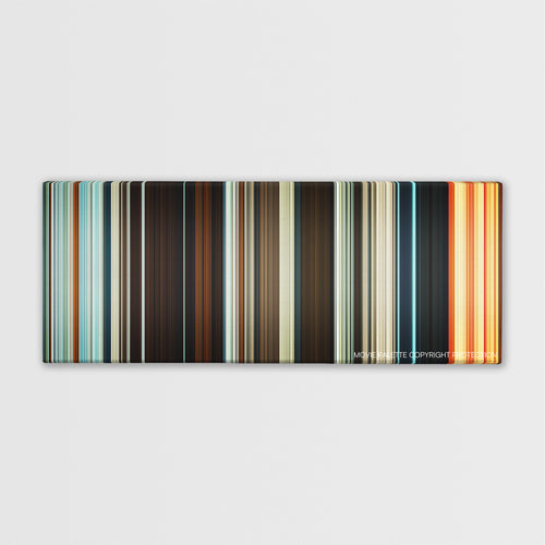 Macbeth color palette canvas print: thousands of thin vertical stripes of color